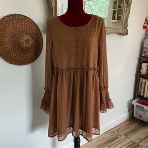 Andree by Unit Top Dress Cha Cha Chocolate! Sweet! Size Large